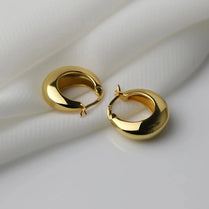 925 Sterling Silver Plated and Golden Earrings